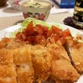 ☆f1y3☆'s cooksnap of when they made とんかつ〜トマトとバジルのケッカソース〜.