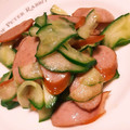 八乙女ひかり's cooksnap of when they made ソーセージときゅうりのササっと炒め.