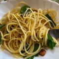 ミラクルカルテット's cooksnap of when they made 九条葱とジャコの和風パスタ.