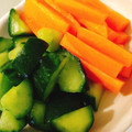 KAORULALA's cooksnap of when they made 白だしで✿野菜のわさび漬け.
