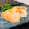 わか★'s cooksnap of when they made 紅生姜と絹さや の はんぺん豆腐のおやき.
