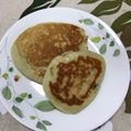 ぴーはるまま's cooksnap of when they made HMで、卵なし！牛乳なし！ホットケーキ.
