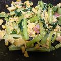 遊＆ちょび's cooksnap of when they made 小松菜とベーコンとたまごの洋風炒め♪.