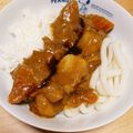 hitomi♪＊'s cooksnap of when they made カレーうどんライス合盛り♥カレーの食べ方.