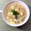 horseland's cooksnap of when they made もやしと卵の味噌汁♪シャキふわ食感♪.