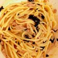 ☆ちゃんママ☆'s cooksnap of when they made ツナとアスパラ「めんつゆバターパスタ」.