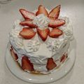 いちご0222's cooksnap of when they made スポンジふわふわフルーツケーキ5号用.