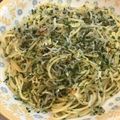 JathMinty's cooksnap of when they made 釜揚げしらすと青のりのペペロンチーノ♪.