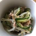 めいはるお's cooksnap of when they made きゅうりともやしのツナ和え.