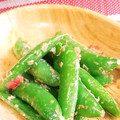 奏／あっこ's cooksnap of when they made スナップエンドウの梅マヨおかか和え☆.