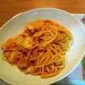 クックDUDL4M☆'s cooksnap of when they made 絶品！キムチとベーコンのクリームパスタ.