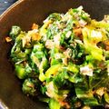 ゆずこゆず's cooksnap of when they made シャキシャキ！レタス外葉のお浸し.