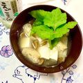 ふたごゆき's cooksnap of when they made 我が家の赤出汁♪豆腐と株付きなめこ.