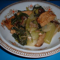 Jock's cooksnap of when they made 青梗菜と油揚げの炒め物.