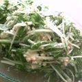 ねっちゃんっ's cooksnap of when they made めんつゆで☆水菜と豆腐ちょいピリサラダ☆.
