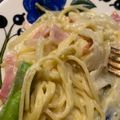 くりはらまい's cooksnap of when they made 生クリーム不使用＊基本のクリームパスタ.