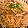 おなかすいたね's cooksnap of when they made 昆布茶で味付け＾＾明太子スパゲティー.