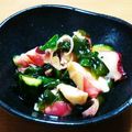 nemuchan's cooksnap of when they made たこ＆きゅうり＆ワカメの黒酢和え.