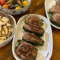 eriiiko's cooksnap of when they made おかんごはん＊蒸し焼きピーマンの肉詰め＊.
