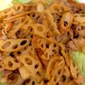 クルックー♫'s cooksnap of when they made れんこんと豚バラ肉の炒め物.
