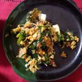 家系大好き's cooksnap of when they made 節約＊豚こまとニラと豆腐のふわたまのっけ.