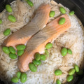 料理大好きママさん☆'s cooksnap of when they made 土鍋で簡単★鮭としめじの炊き込みご飯.