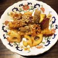 cookjen's cooksnap of when they made 作りおき　蓮根と薩摩芋の甘酢味噌炒め.