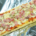 唯斗mama's cooksnap of when they made サクッ＆とろ～り！明太マヨ油揚げピザ.
