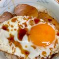 クックWHDGDD☆'s cooksnap of when they made ケンミンショー焼豚玉子飯自宅アレンジ.