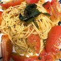 p♡angel's cooksnap of when they made 簡単♡絶品トマトの冷製ジェノベーゼパスタ.