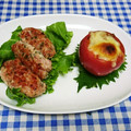 ととろ＆めい's cooksnap of when they made 丸ごとトマトでとろ〜りチーズの肉詰め.