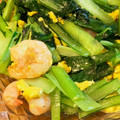 クックO0YL8O☆'s cooksnap of when they made エビと小松菜と卵の中華風炒め.