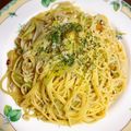 hibimame's cooksnap of when they made 10分で簡単ネギとアンチョビの和風パスタ.