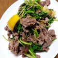 ローズマリー栽培's cooksnap of when they made 牛肉レモンパクチーいため.