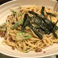 クックX6CRFP☆'s cooksnap of when they made 感動リピ！ツナ・納豆・オクラの和風パスタ.