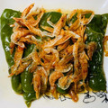meechan_y's cooksnap of when they made レンジで簡単！！ピーマンと桜えび和え☀.