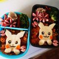 ♡カルガモ親子♡'s cooksnap of when they made 簡単♪ウインナーでお花とモンスターボール.