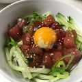 がじゅべりー's cooksnap of when they made 簡単！焼肉のタレでお刺身ユッケ.