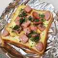 ぱにぱる's cooksnap of when they made 5分で完成♪ウインナーとチーズのトースト.