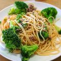 wooperk's cooksnap of when they made ひき肉とブロッコリーのペペロン風パスタ.