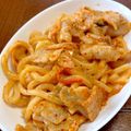 エミンコリニスタ☆'s cooksnap of when they made 豚キムチうどん.