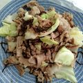 19830824's cooksnap of when they made 豚肉とキャベツの塩昆布炒め.