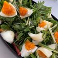 no1642's cooksnap of when they made 水菜＆ベーコン＆卵のサラダ✿.