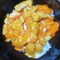 ✿ささ's cooksnap of when they made えびチリ ならぬ とりチリ丼.
