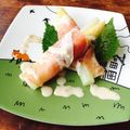kaokaofood's cooksnap of when they made ホワイトアスパラと生ハム　柚子胡椒マヨで.