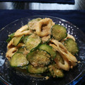 wakamegu's cooksnap of when they made ちくわときゅうりのゴマ酢カラシ合え♪.