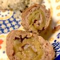 226mama's cooksnap of when they made ＊豚とナスのくるくる巻き＊.