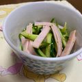 オキラックマ's cooksnap of when they made キュウリとハムの酢ものo(^o^)o.