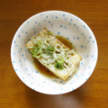 みめい's cooksnap of when they made 蒸し物◎厚揚げのしらすチーズのせ.