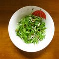 みめい's cooksnap of when they made 水菜の梅じゃこ和え.